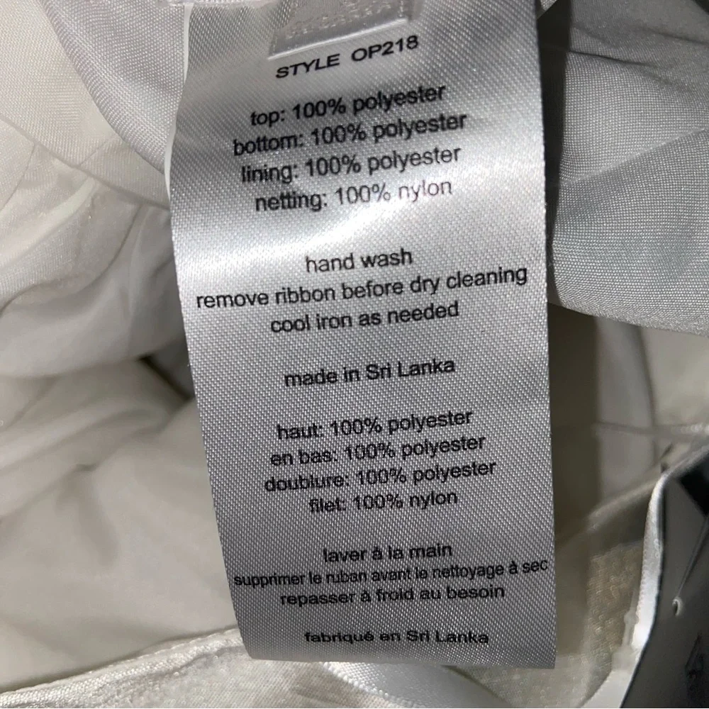 David’s Bridal Dress Girls Size 8 Ivory Wedding Communion Flower Girl Tulle NWT - Picture 10 of 11